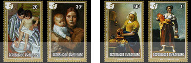 Postzegels uit Rwanda (1-4)